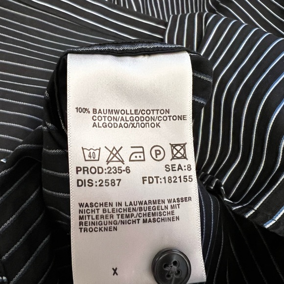 Boss Black and White Striped Dress Shirt - Picture 7 of 7
